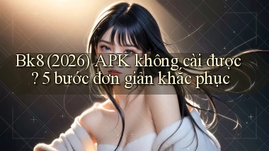 Bk8 (2026) APK không cài được 5 bước đơn giản khắc phục