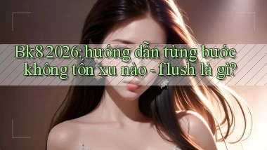 Bk8 2026 hướng dẫn từng bước không tốn xu nào   flush là gì