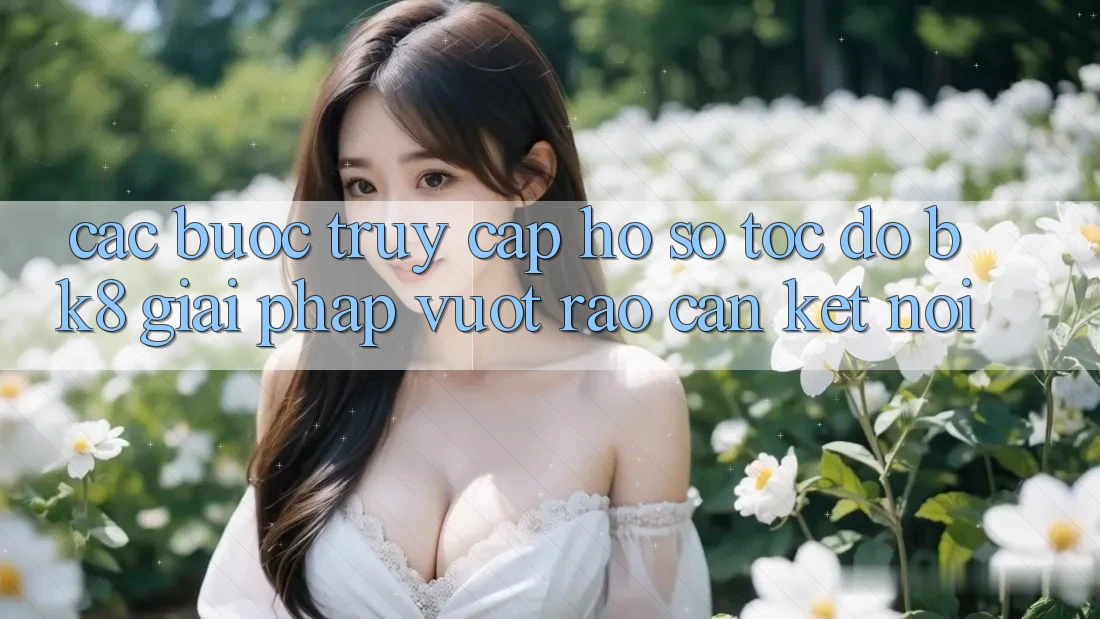 Các bước Truy cập hồ sơ Tốc độ BK8: Giải Pháp Vượt Rào Cản Kết Nối