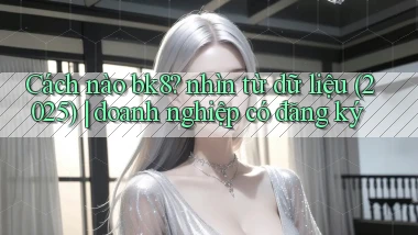 Cách nào bk8 nhìn từ dữ liệu (2025) doanh nghiệp có đăng ký