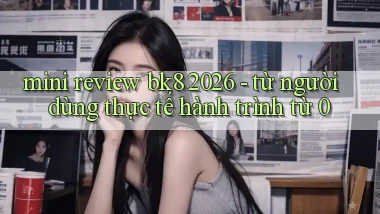 mini review bk8 2026   từ người dùng thực tế hành trình từ 0