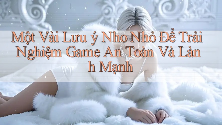 Một Vài Lưu ý Nho Nhỏ Để Trải Nghiệm Game An Toàn Và Lành Mạnh