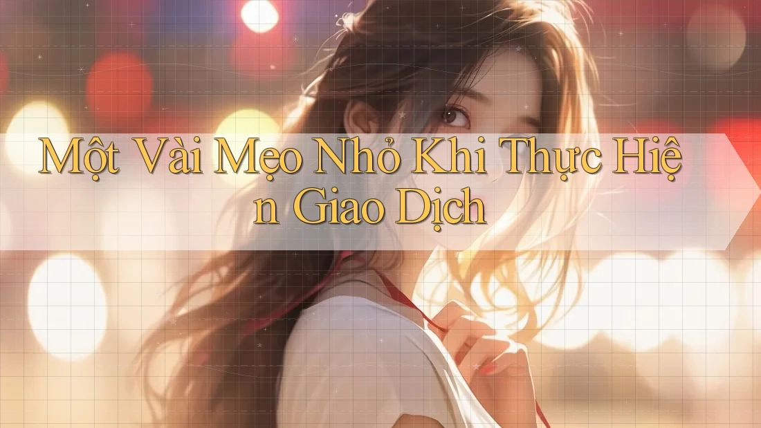 Một Vài Mẹo Nhỏ Khi Thực Hiện Giao Dịch Một Vài Mẹo Nhỏ Khi Thực Hiện Giao Dịch