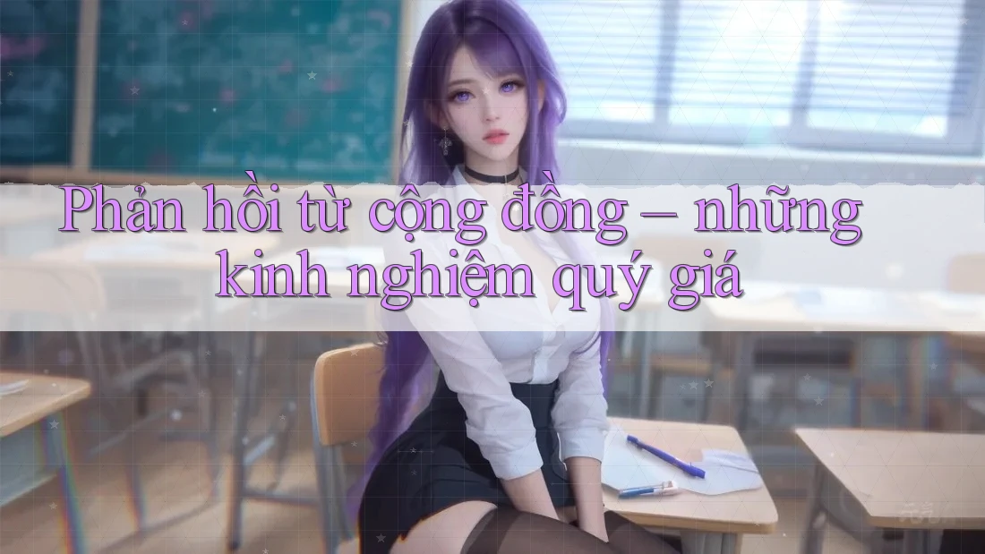 Phản hồi từ cộng đồng – những kinh nghiệm quý giá