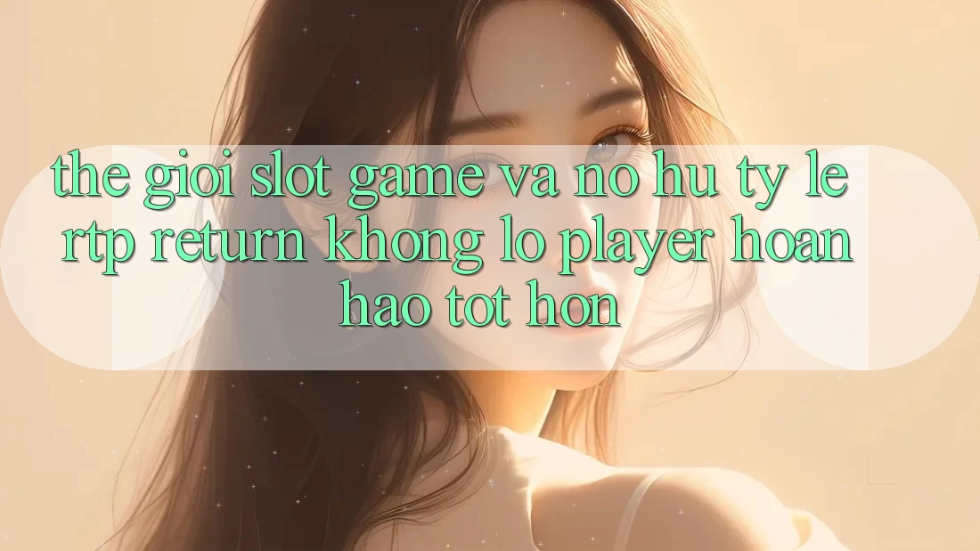 Thế Giới Slot Game Và Nổ Hũ: Tỷ Lệ RTP (Return khổng lồ Player) Hoàn hảo tốt hơn