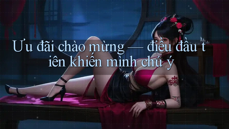 Ưu đãi chào mừng — điều đầu tiên khiến mình chú ý